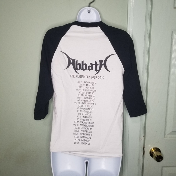 Abbath 2019 Tour T Shirt Mens Small - Picture 2 of 3